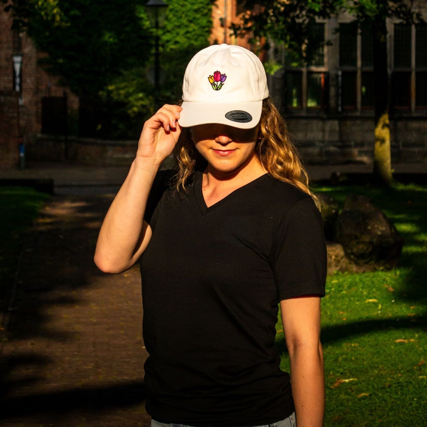 Dad hat "Tulips"