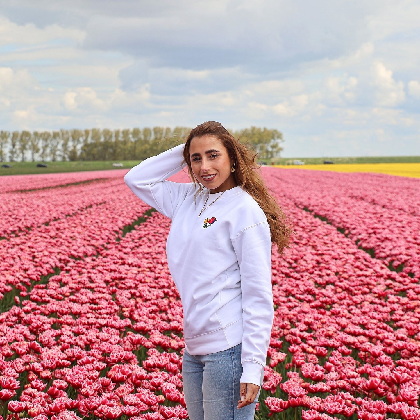 Unisex Premium Sweatshirt "Tulips"