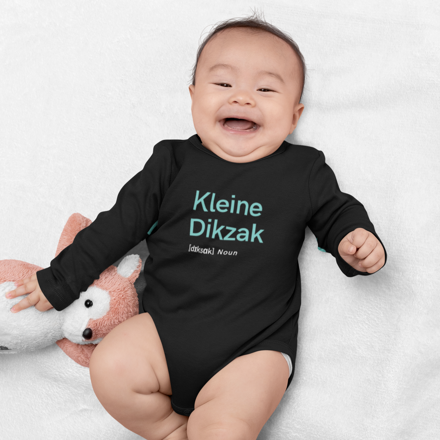 Baby Long-Sleeve Organic Bodysuit "Kleine Dikzak"