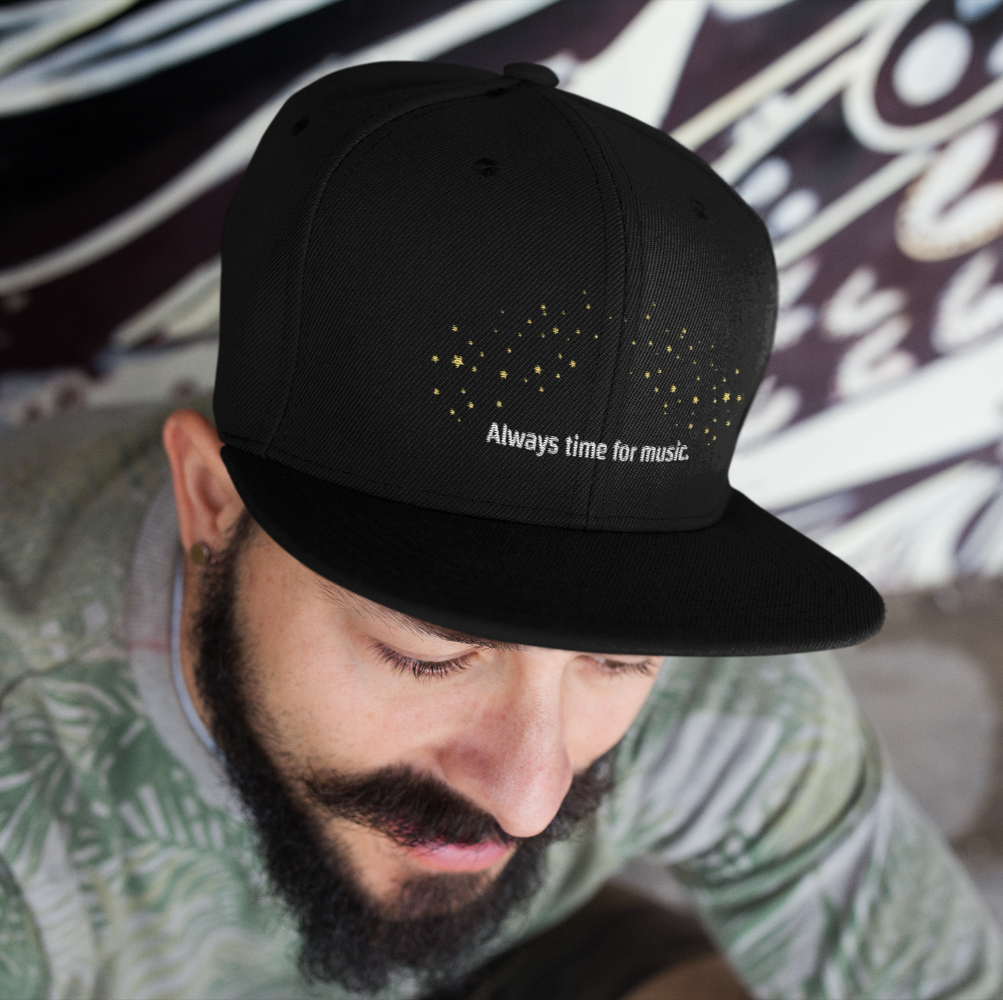 Flat Bill Cap "Always Time for Music"