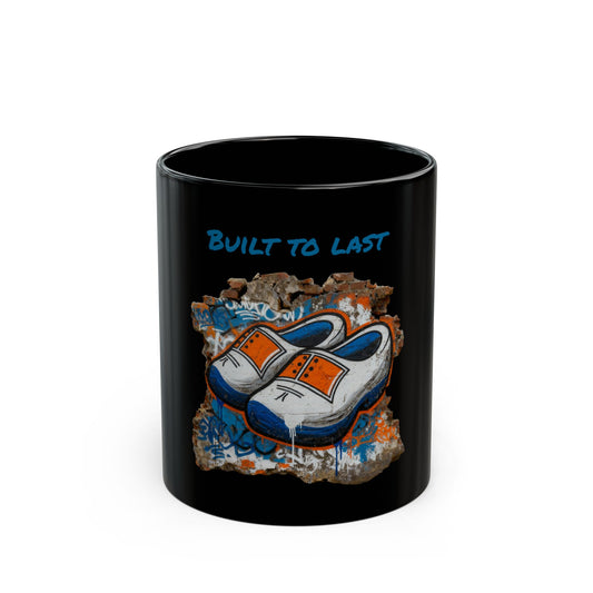 Black Mug "Built to last"