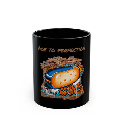 Black Mug "Age to Perfection"