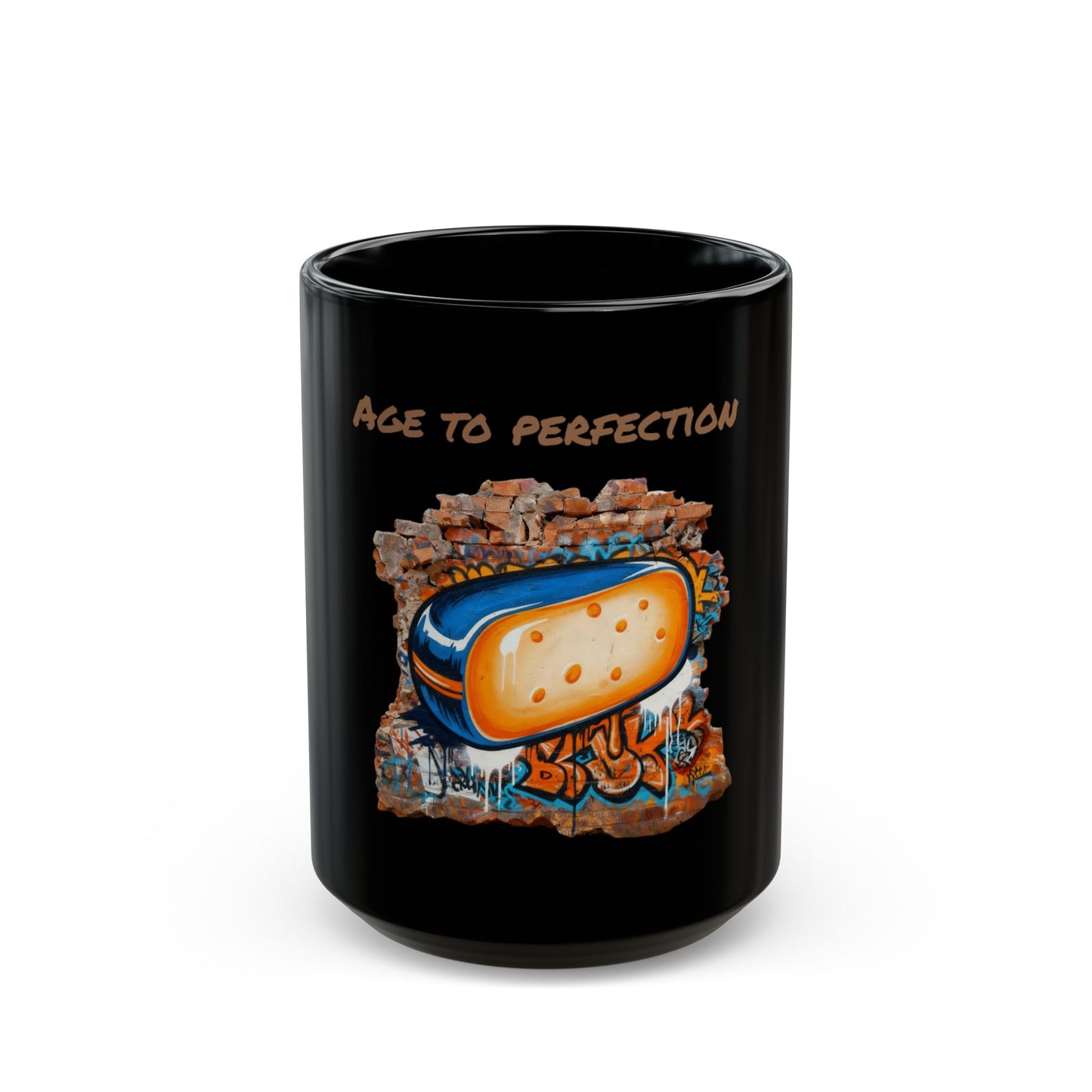 Black Mug "Age to Perfection"