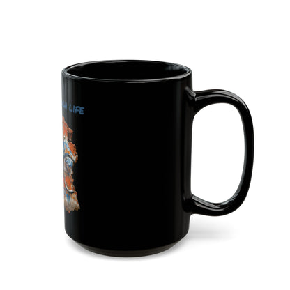 Black Mug "Pedal through Life"
