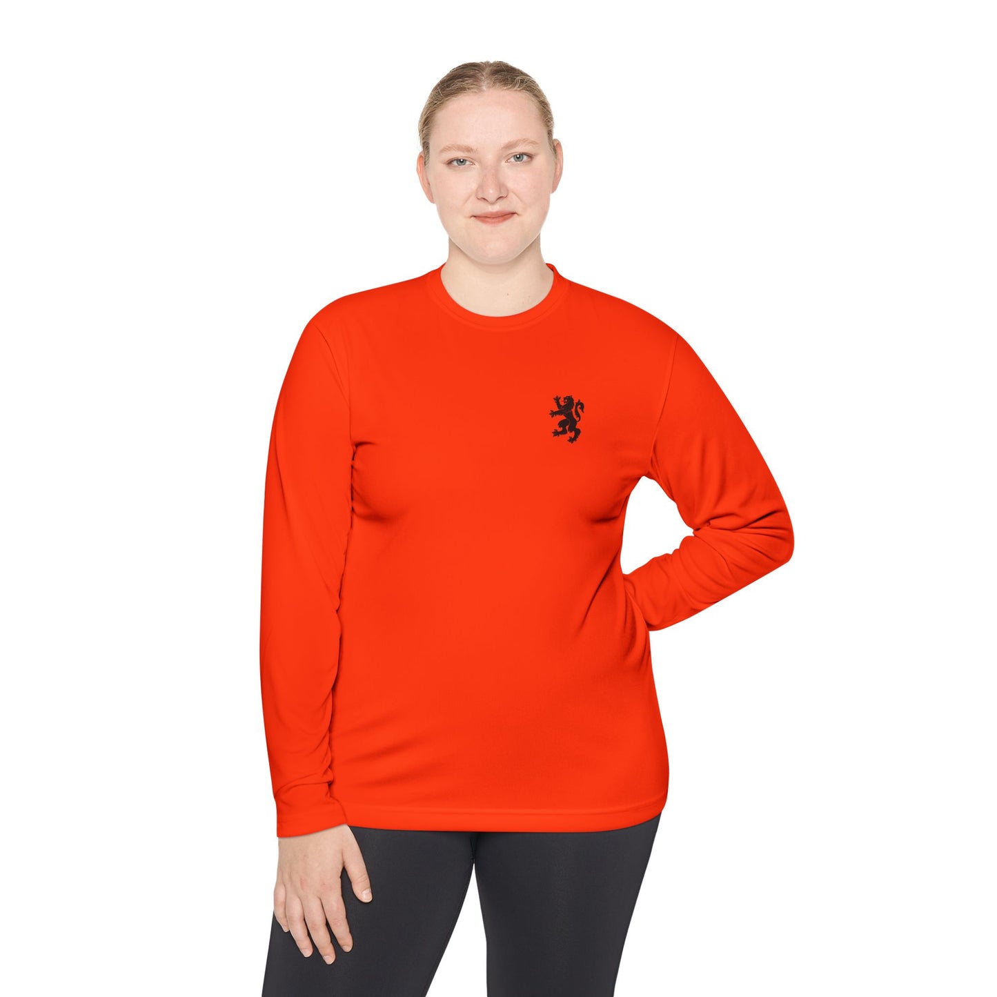 Unisex Lightweight Long Sleeve Tee "Black Lion"