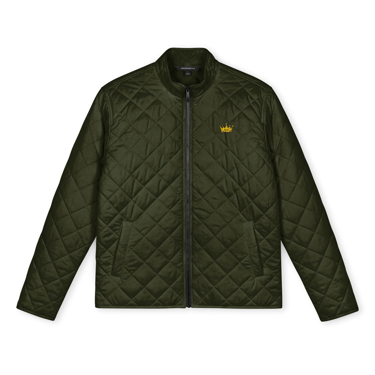 Quilted Full‑Zip Jacket — Crown