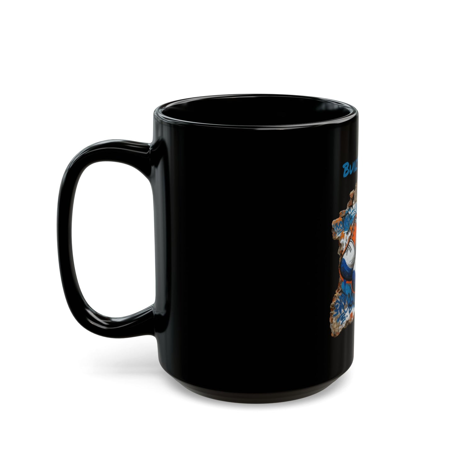 Black Mug "Built to last"