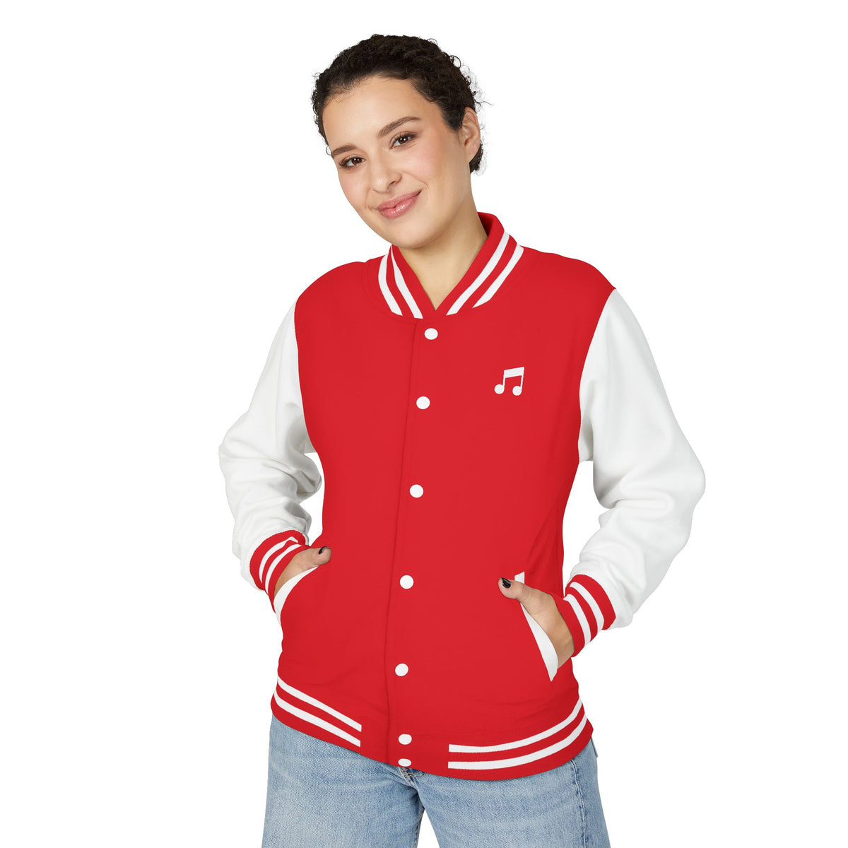 Unisex Heavyweight Letterman Jacket Musicnote