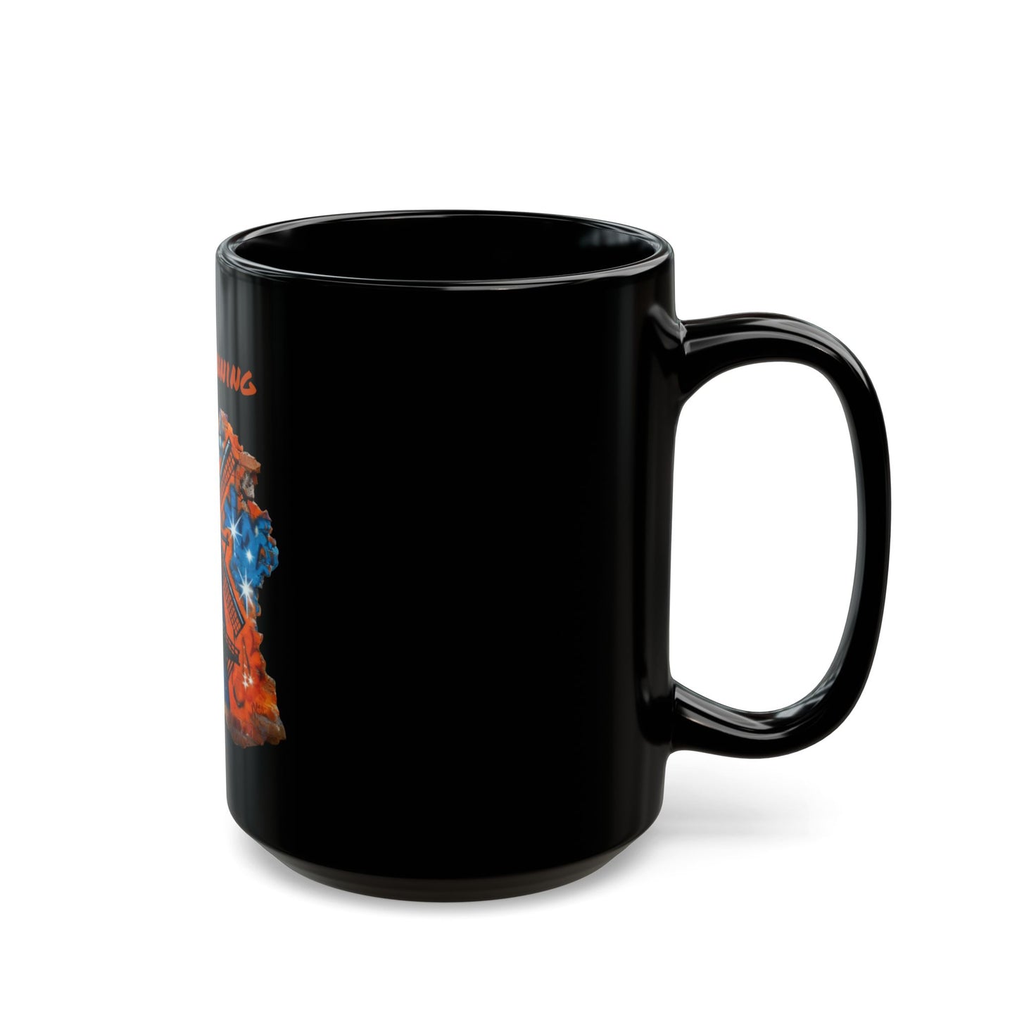 Black Mug "Keep spinning"