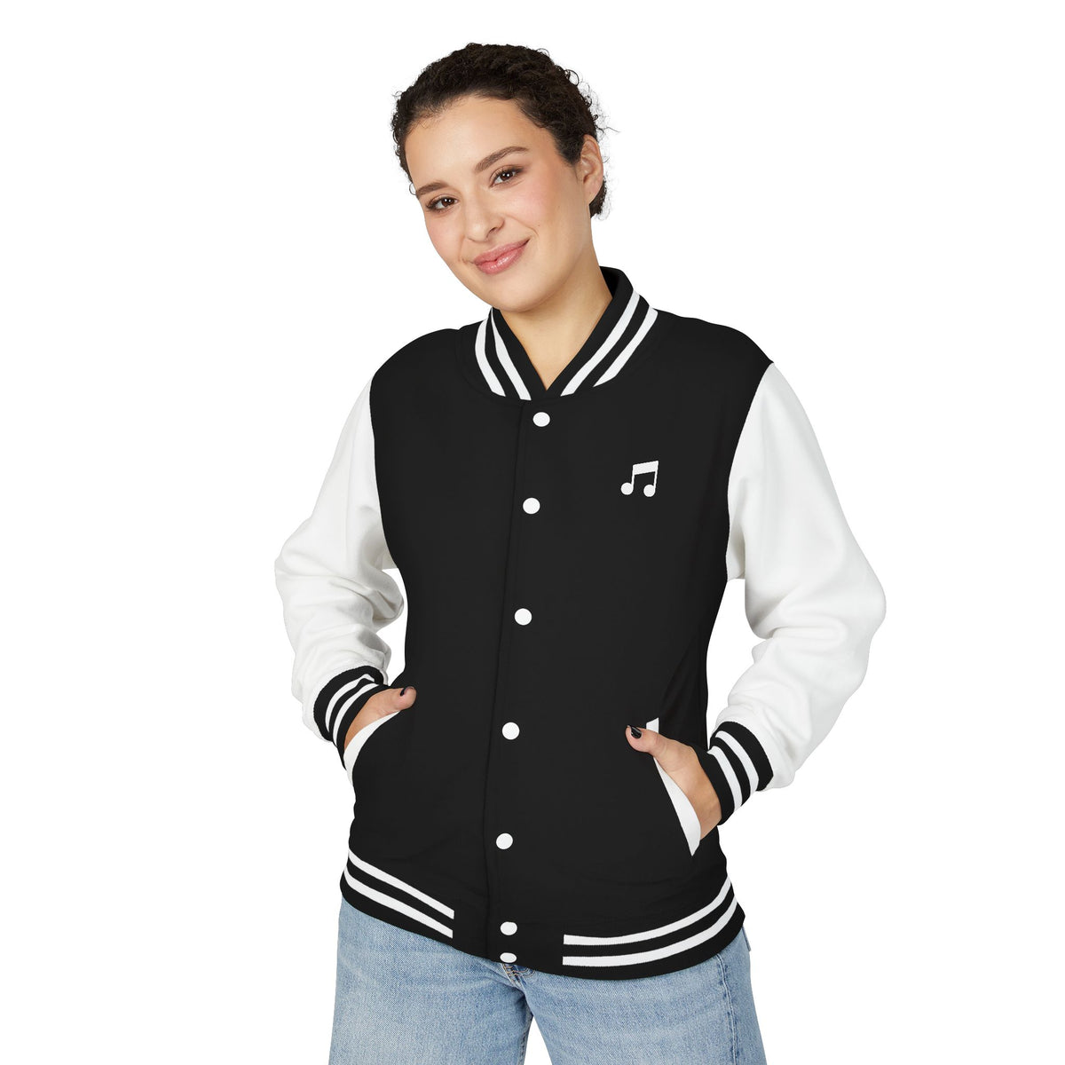 Unisex Heavyweight Letterman Jacket Musicnote