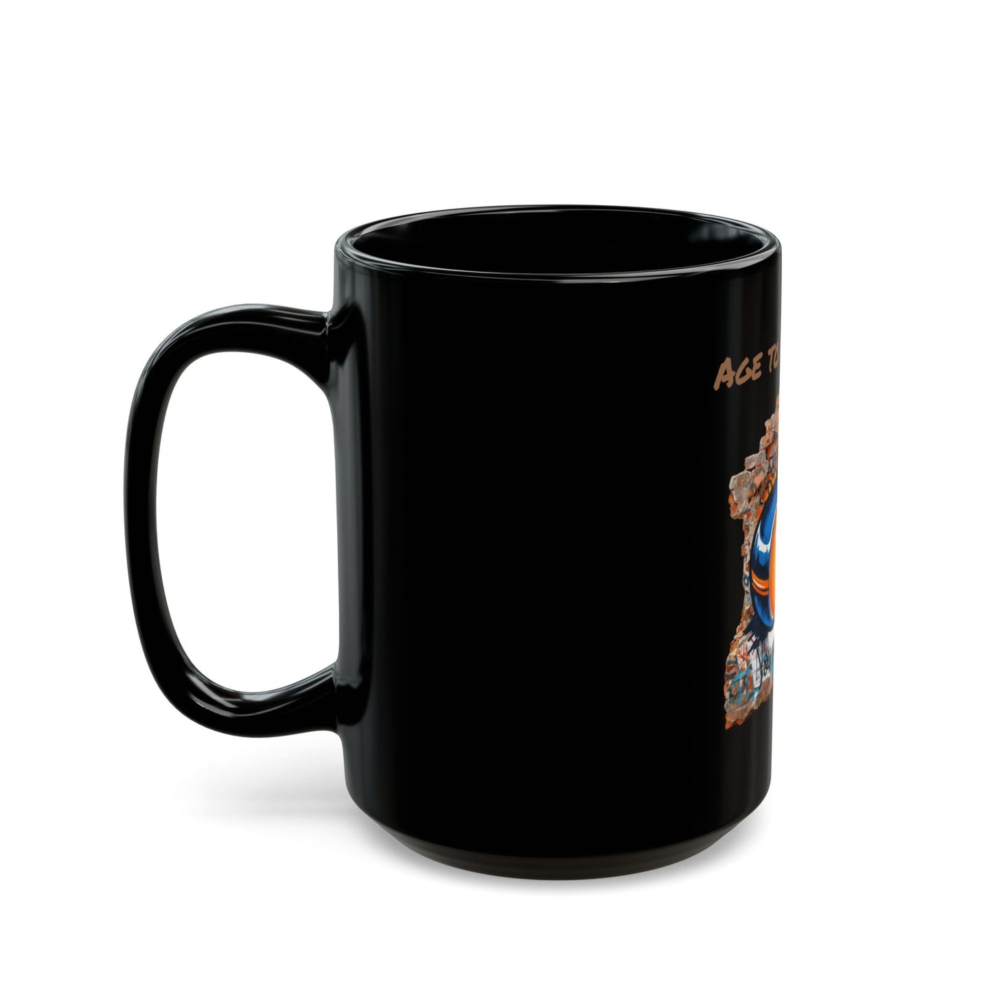 Black Mug "Age to Perfection"