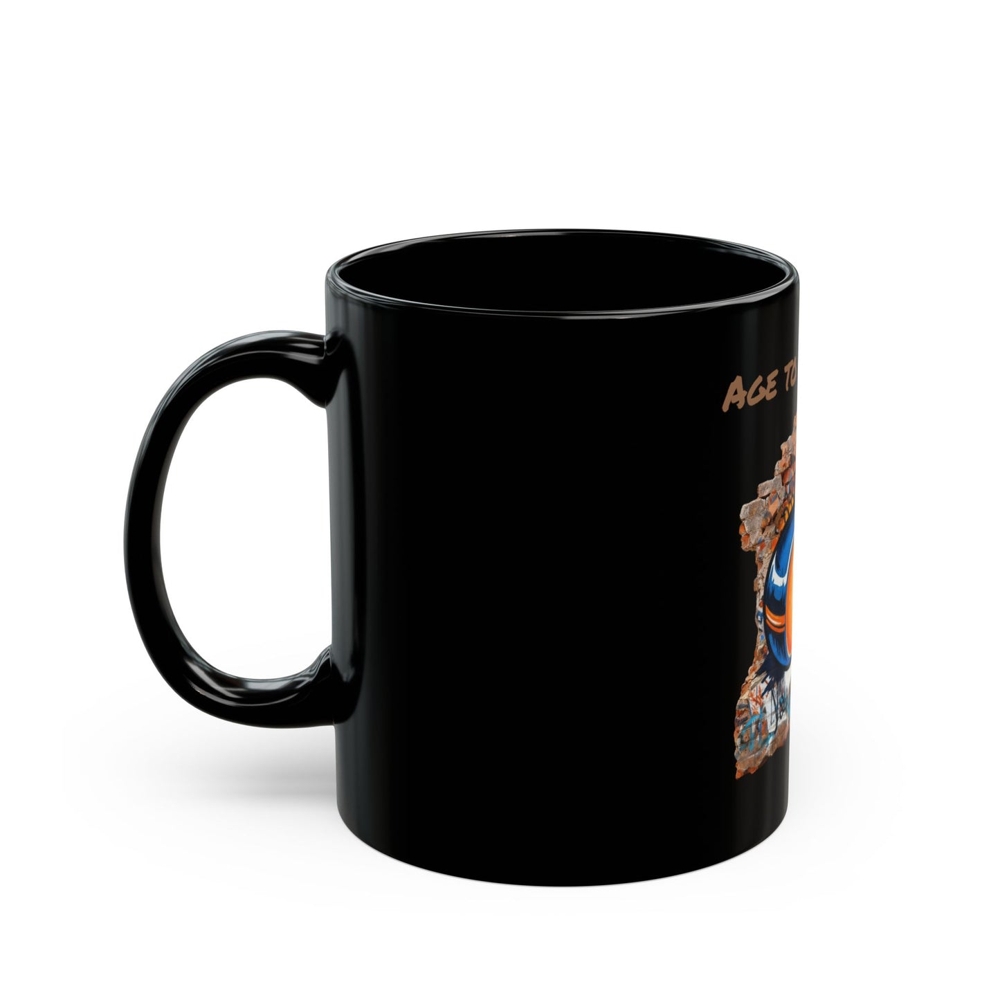 Black Mug "Age to Perfection"