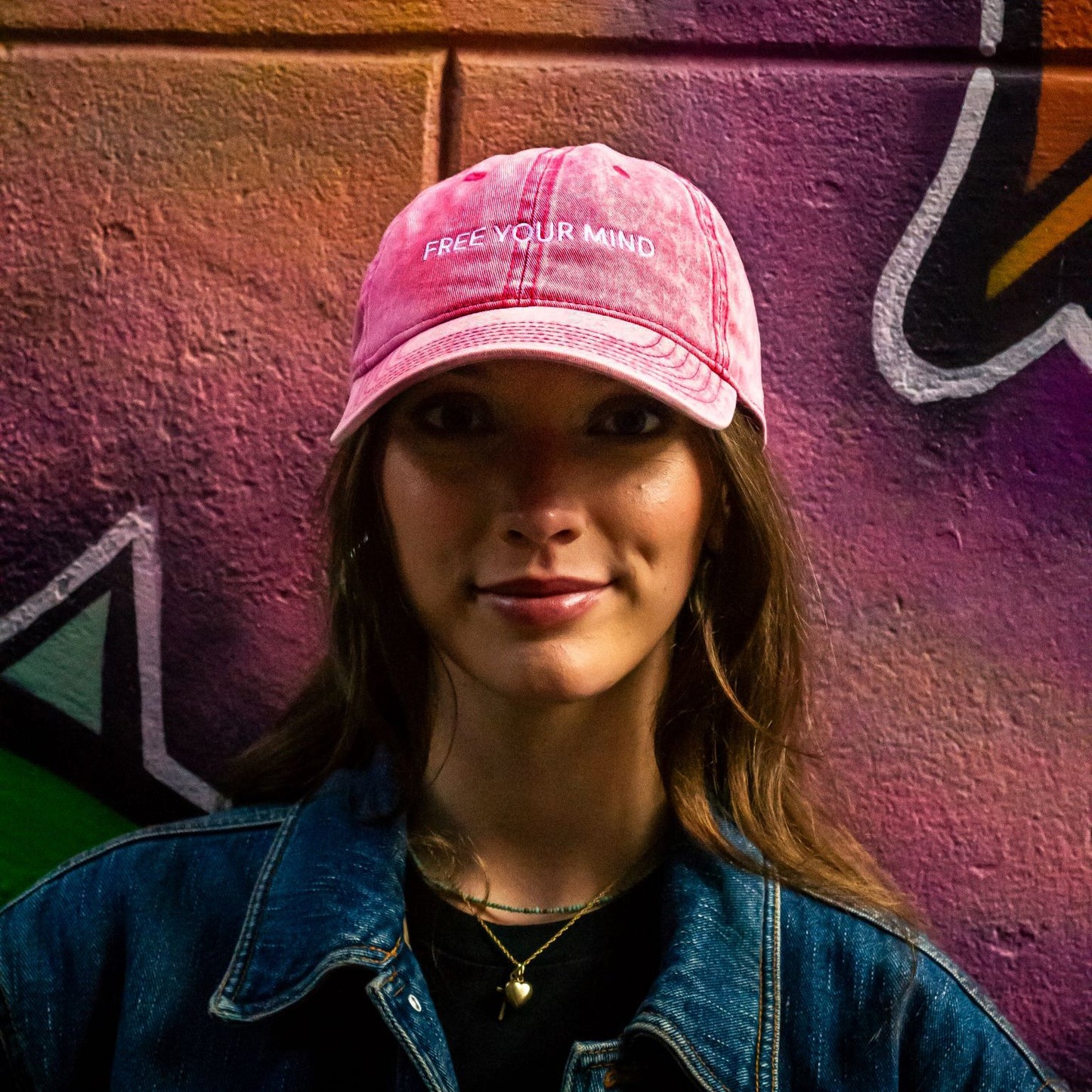 Vintage Cotton Twill Cap "FREE YOUR MIND"