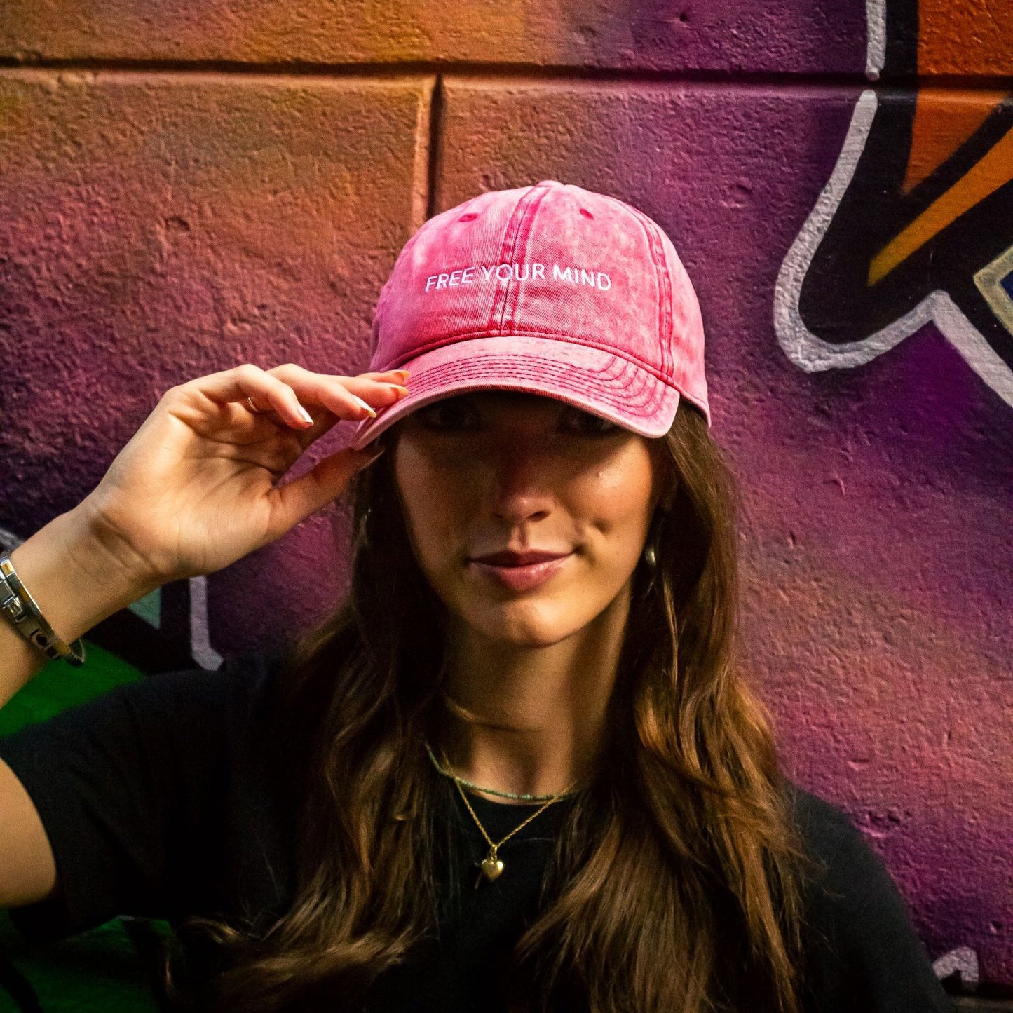Vintage Cotton Twill Cap "FREE YOUR MIND"