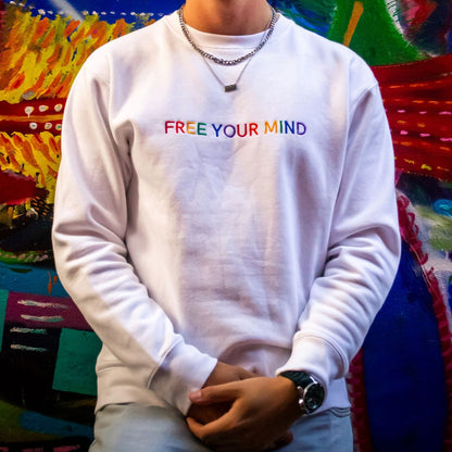 Unisex Premium Sweatshirt "FREE YOUR MIND" colored