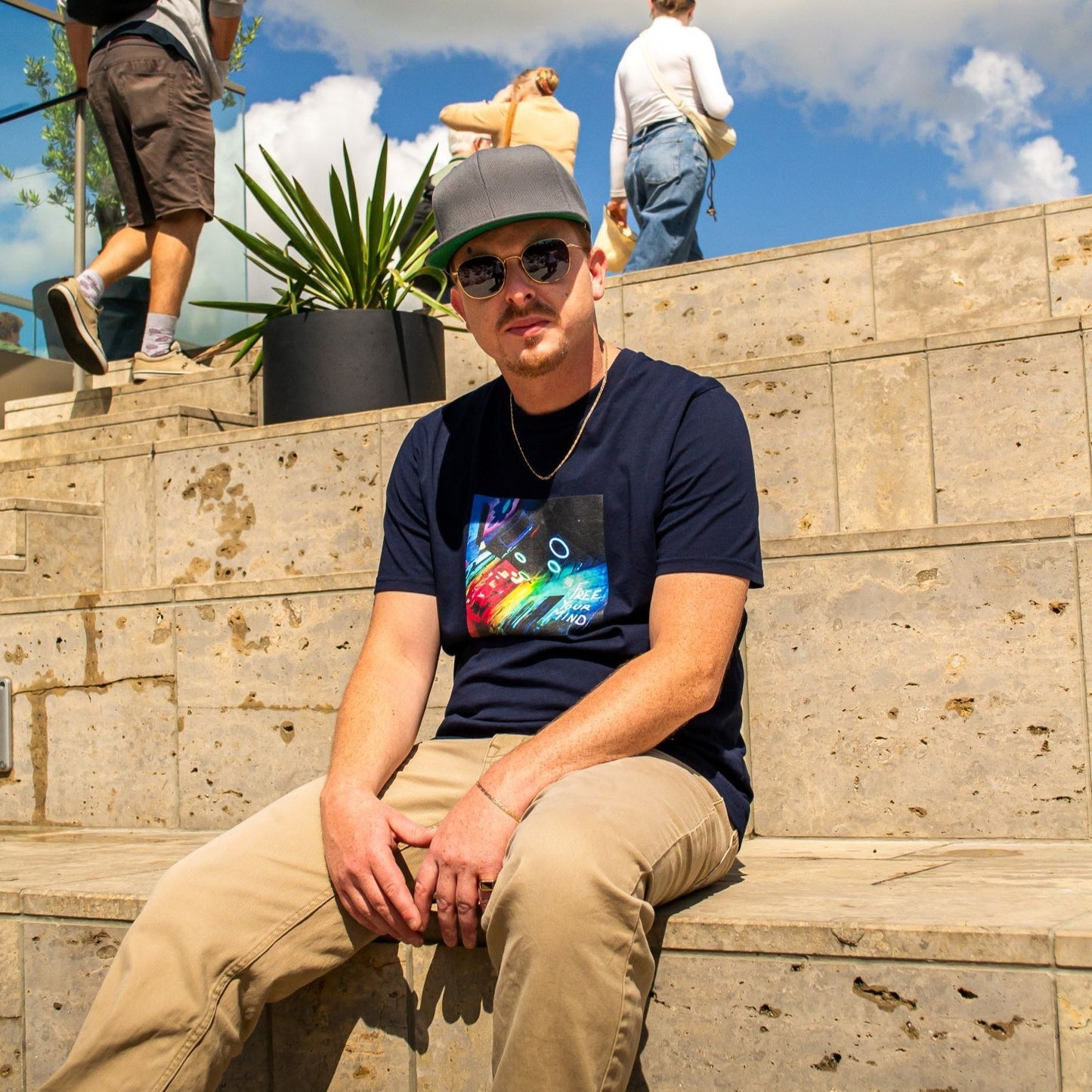 Unisex organic cotton t-shirt "Free your Mind" Albumcover