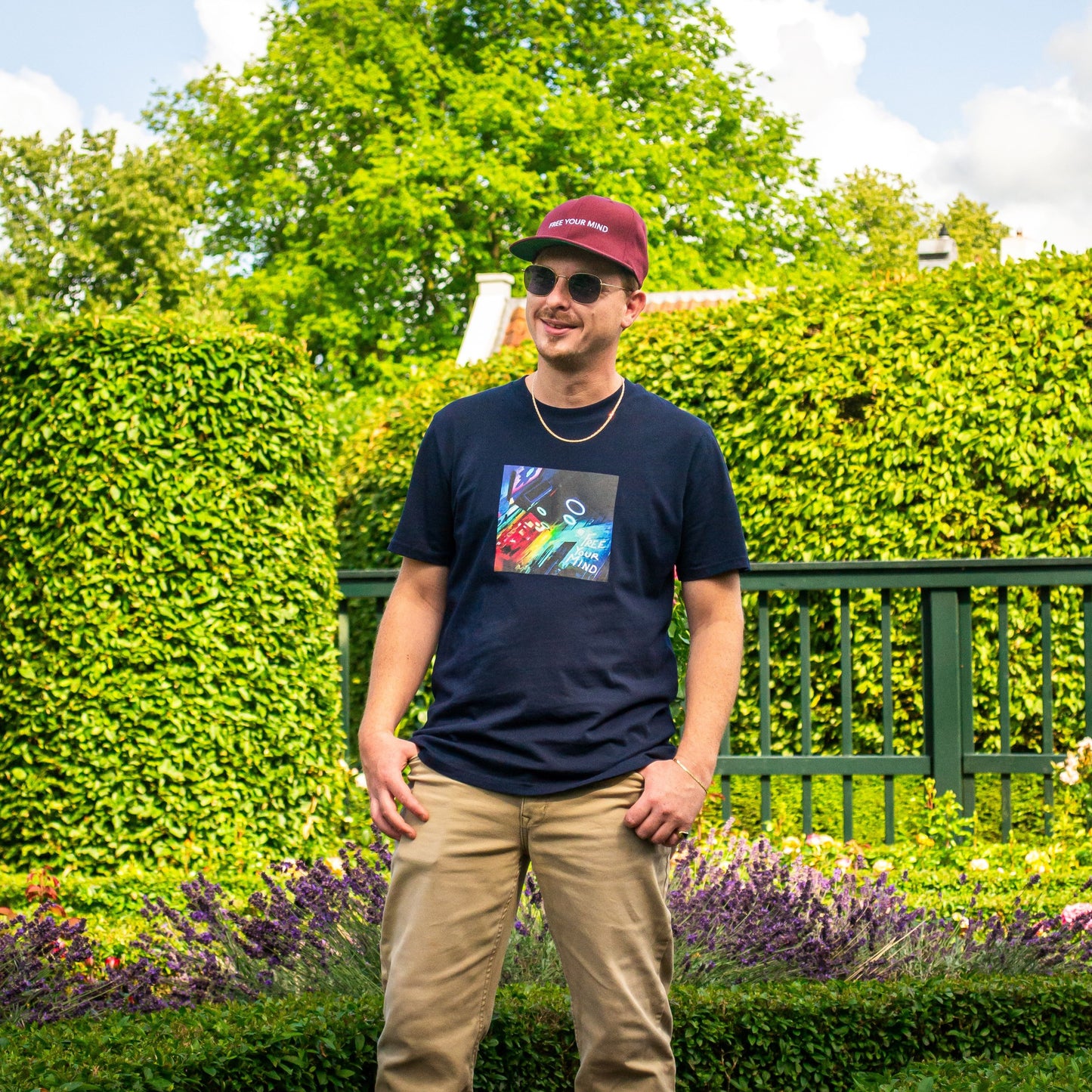 Unisex organic cotton t-shirt "Free your Mind" Albumcover