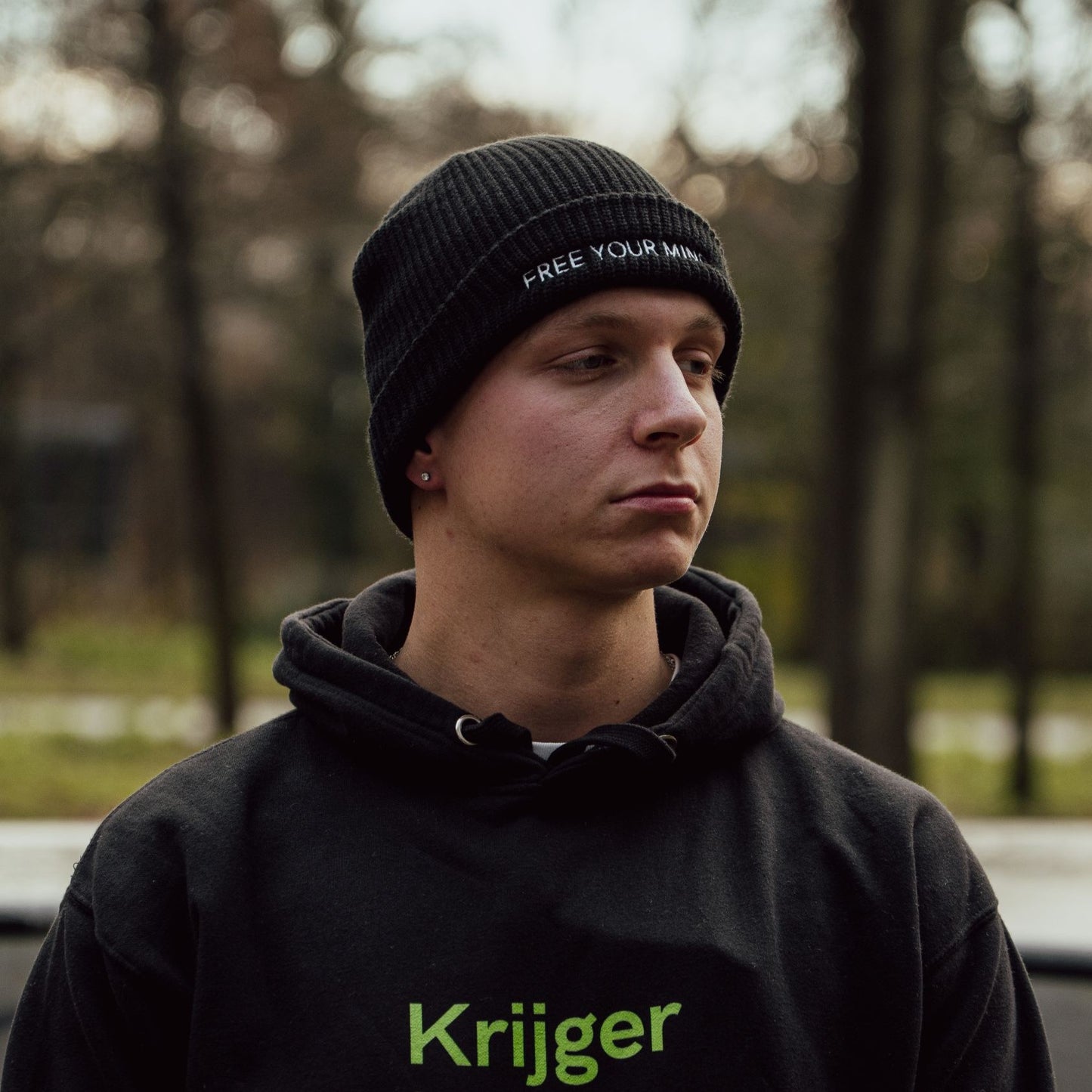 Fisherman beanie "FREE YOUR MIND"