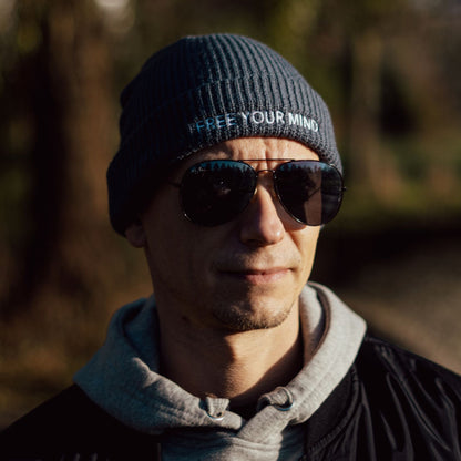 Fisherman beanie "FREE YOUR MIND"