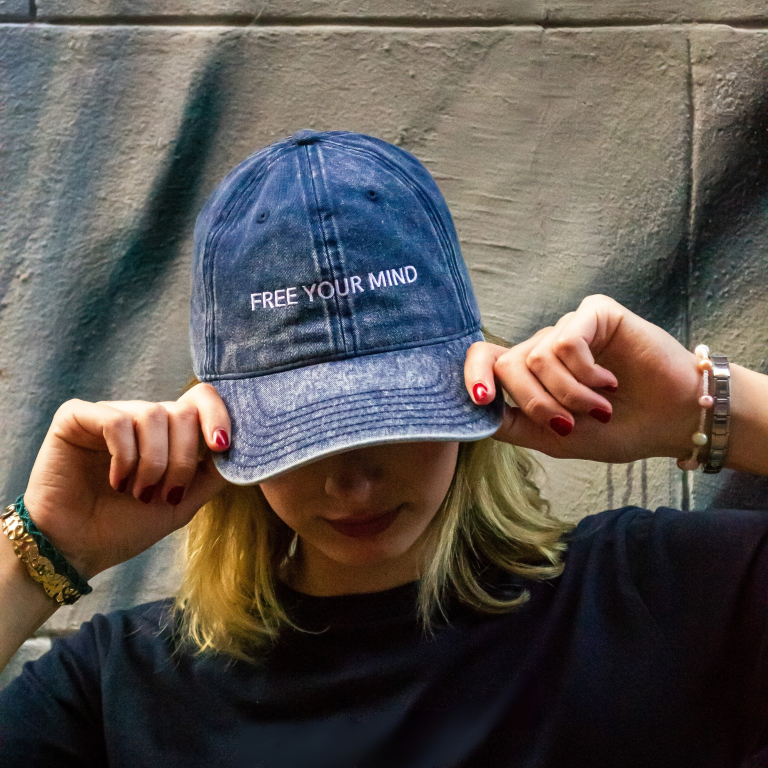 Vintage Cotton Twill Cap "FREE YOUR MIND"