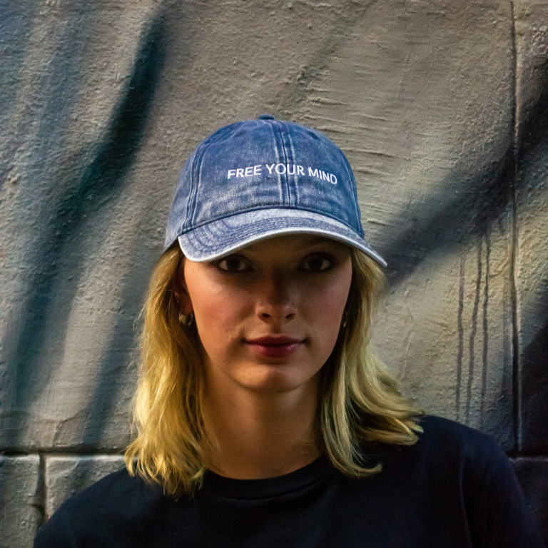 Vintage Cotton Twill Cap "FREE YOUR MIND"