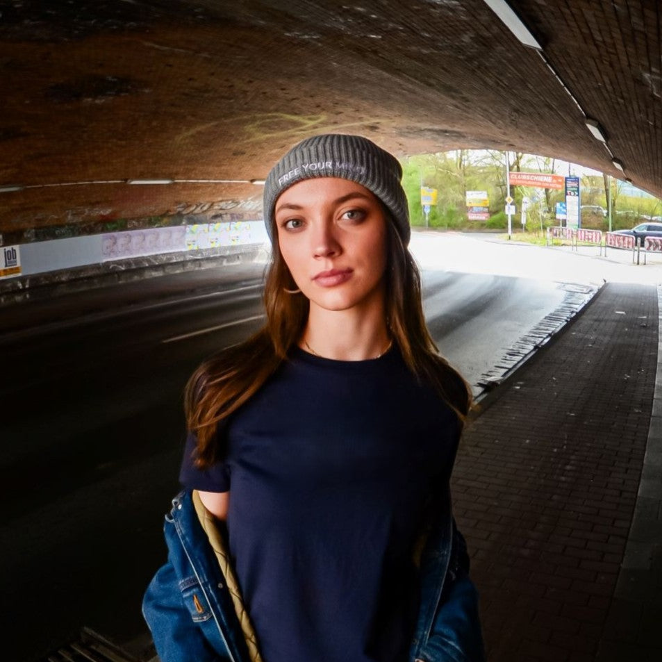 Fisherman beanie "FREE YOUR MIND"