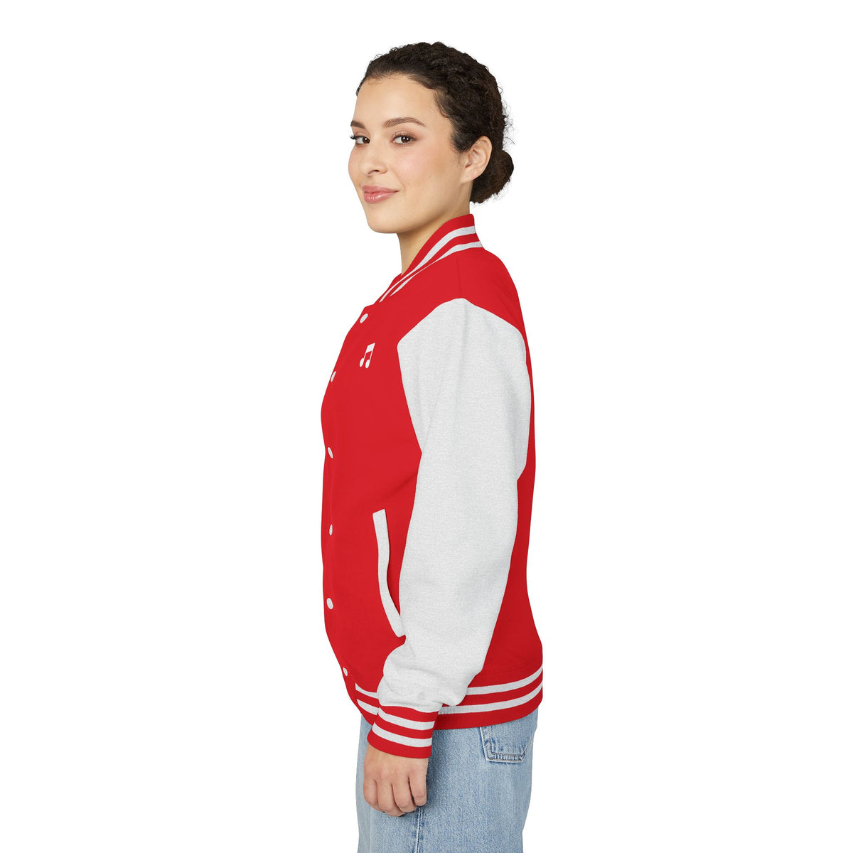 Unisex Heavyweight Letterman Jacket Musicnote