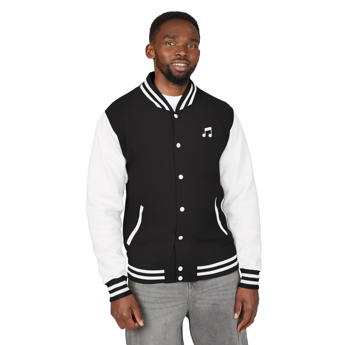 Unisex Heavyweight Letterman Jacket Musicnote