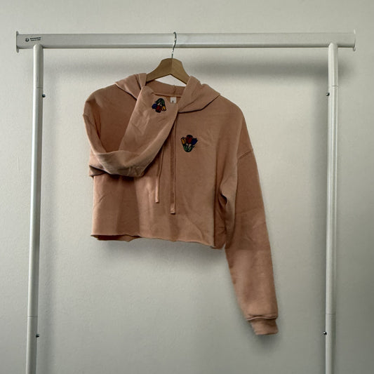 Crop Hoodie "Tulips" SAMPLE SALE