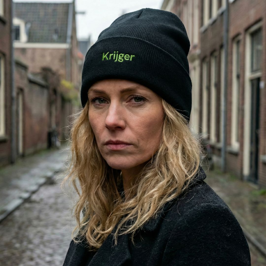 Embroidered Beanie "Krijger"
