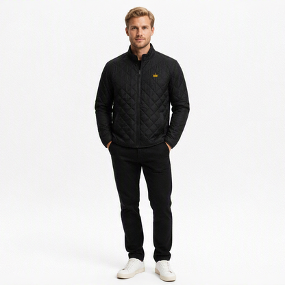 Quilted Full‑Zip Jacket — Crown