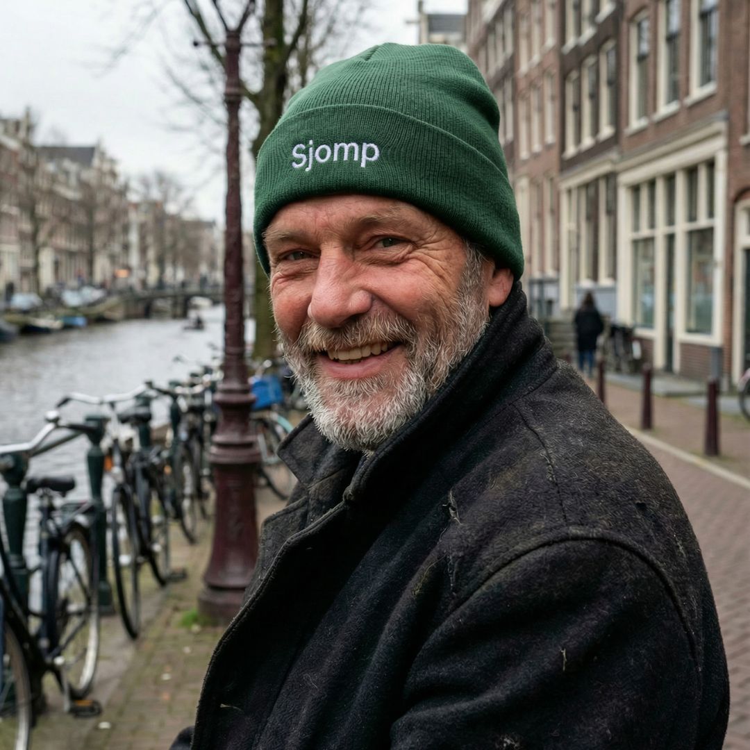 Embroidered Beanie "Sjomp"