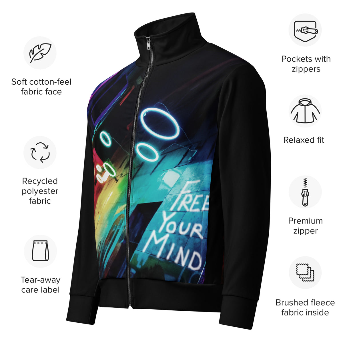 Unisex track jacket "Free your Mind"