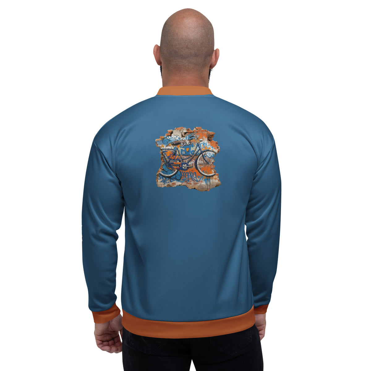 Unisex Bomber Jacket "Pedal through Life"