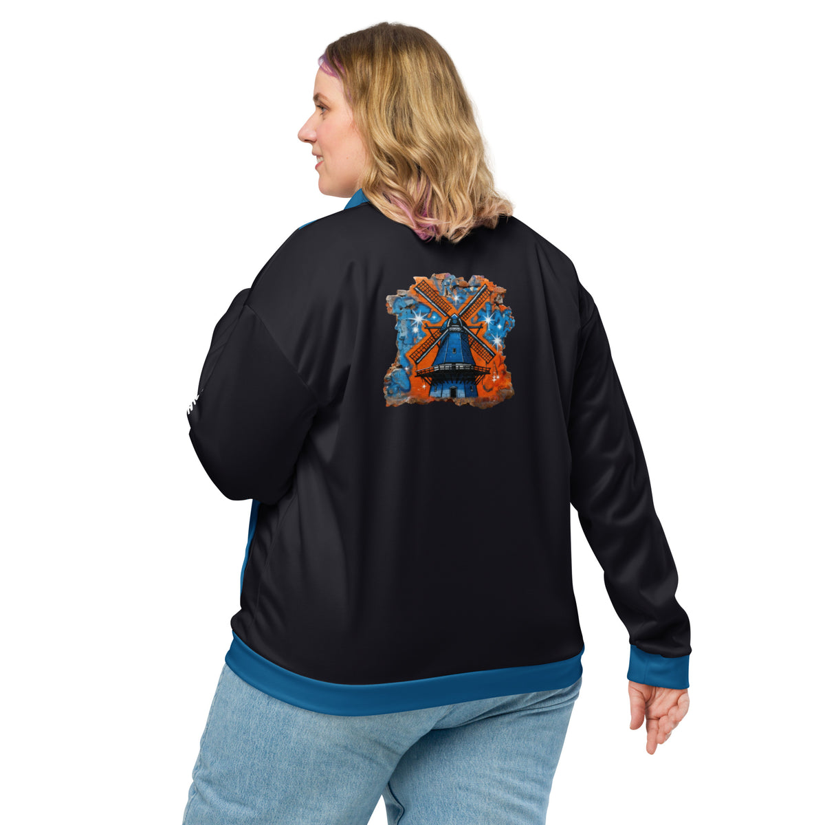 Unisex Bomber Jacket "Keep spinning"