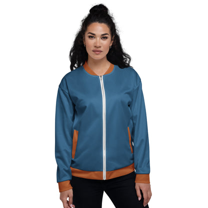 Unisex Bomber Jacket "Pedal through Life"
