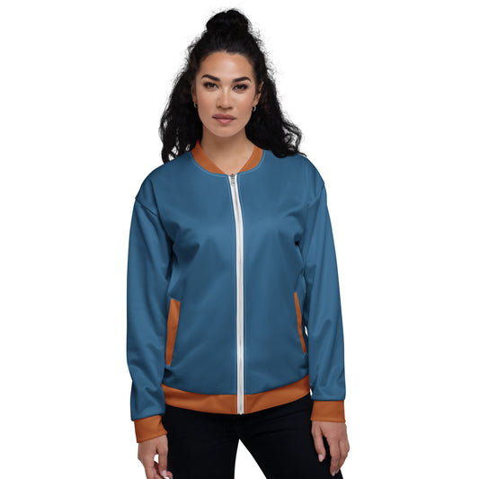 Unisex Bomber Jacket "Pedal through Life"