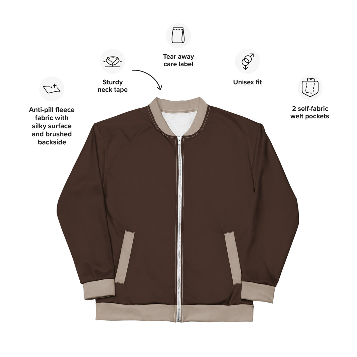 Unisex Bomber Jacket "No Sugarcoating"