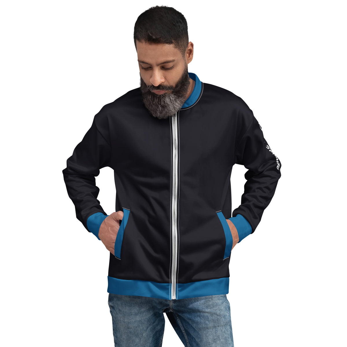 Unisex Bomber Jacket "Keep spinning"