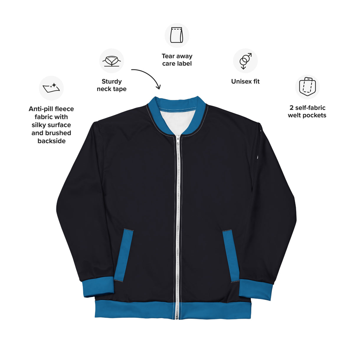 Unisex Bomber Jacket "Keep spinning"