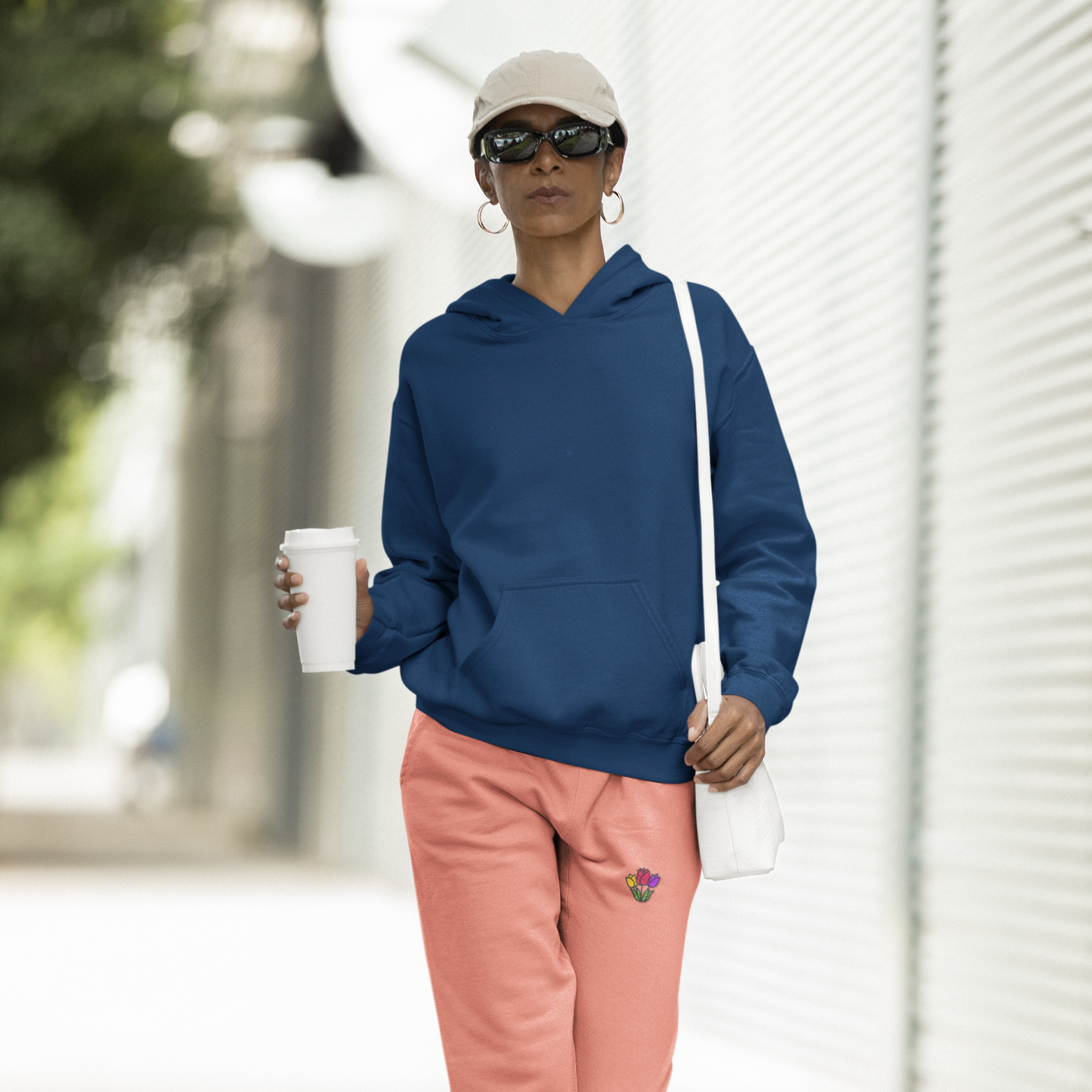 Unisex fleece sweatpants "Tulips"