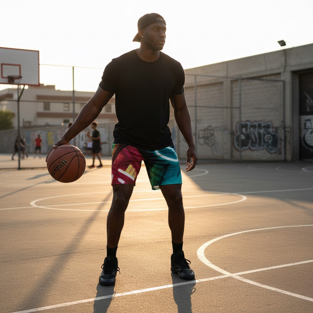 Unisex mesh shorts "FREE YOUR MIND" Albumcover