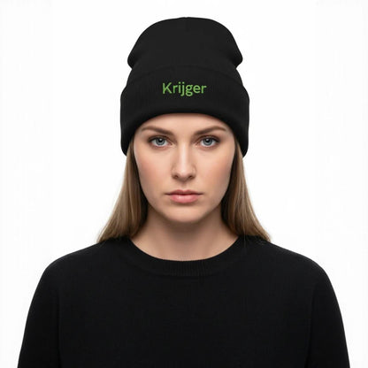Embroidered Beanie "Krijger"