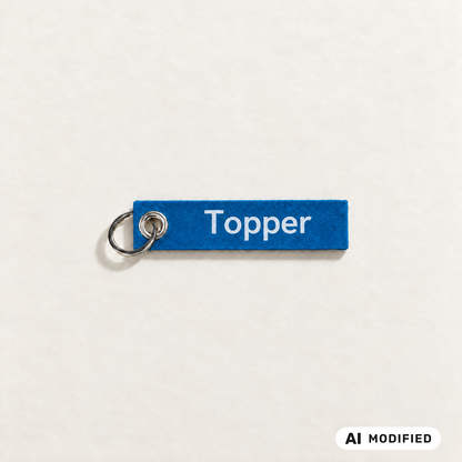 Nickname Felt Keychain