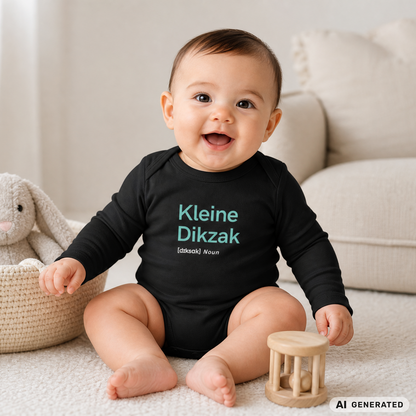Baby Long-Sleeve Organic Bodysuit "Kleine Dikzak"