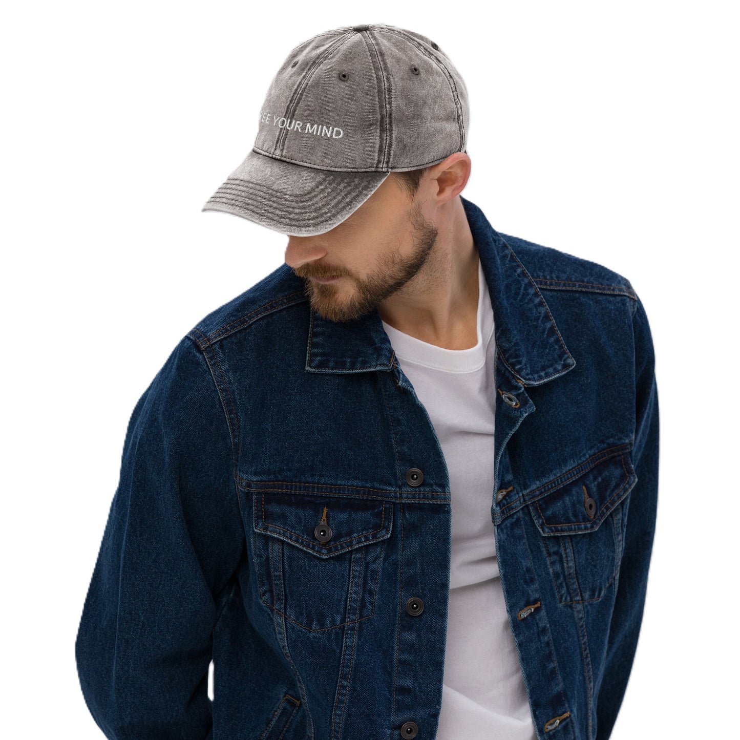 Vintage Cotton Twill Cap "FREE YOUR MIND"