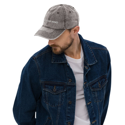 Vintage Cotton Twill Cap "FREE YOUR MIND"